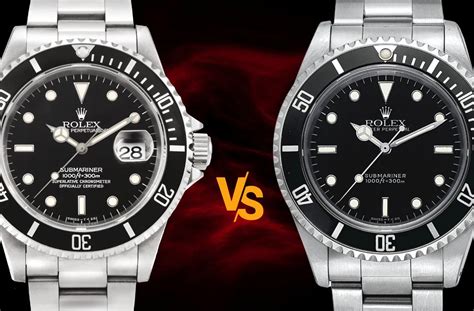 rolex submariner no date or milgauss|no date vs date Rolex.